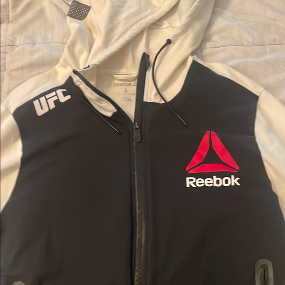 Reebok UFC Black and White Hoodie - Picture 1 of 1